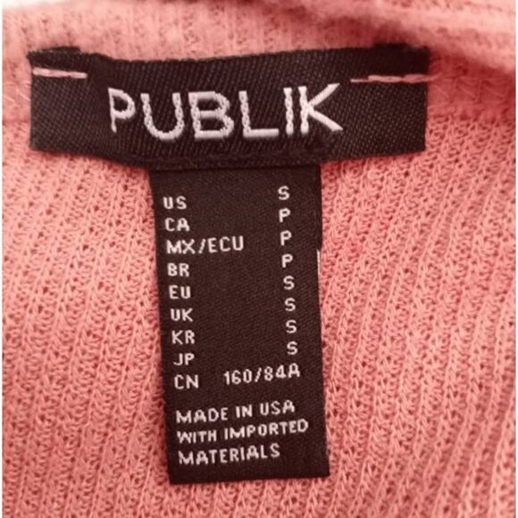 PUBLIX BLUSH PINK PUFF SLEEVE BOAT SWEATER DRESS SZ.S EUC. - Picture 6 of 7